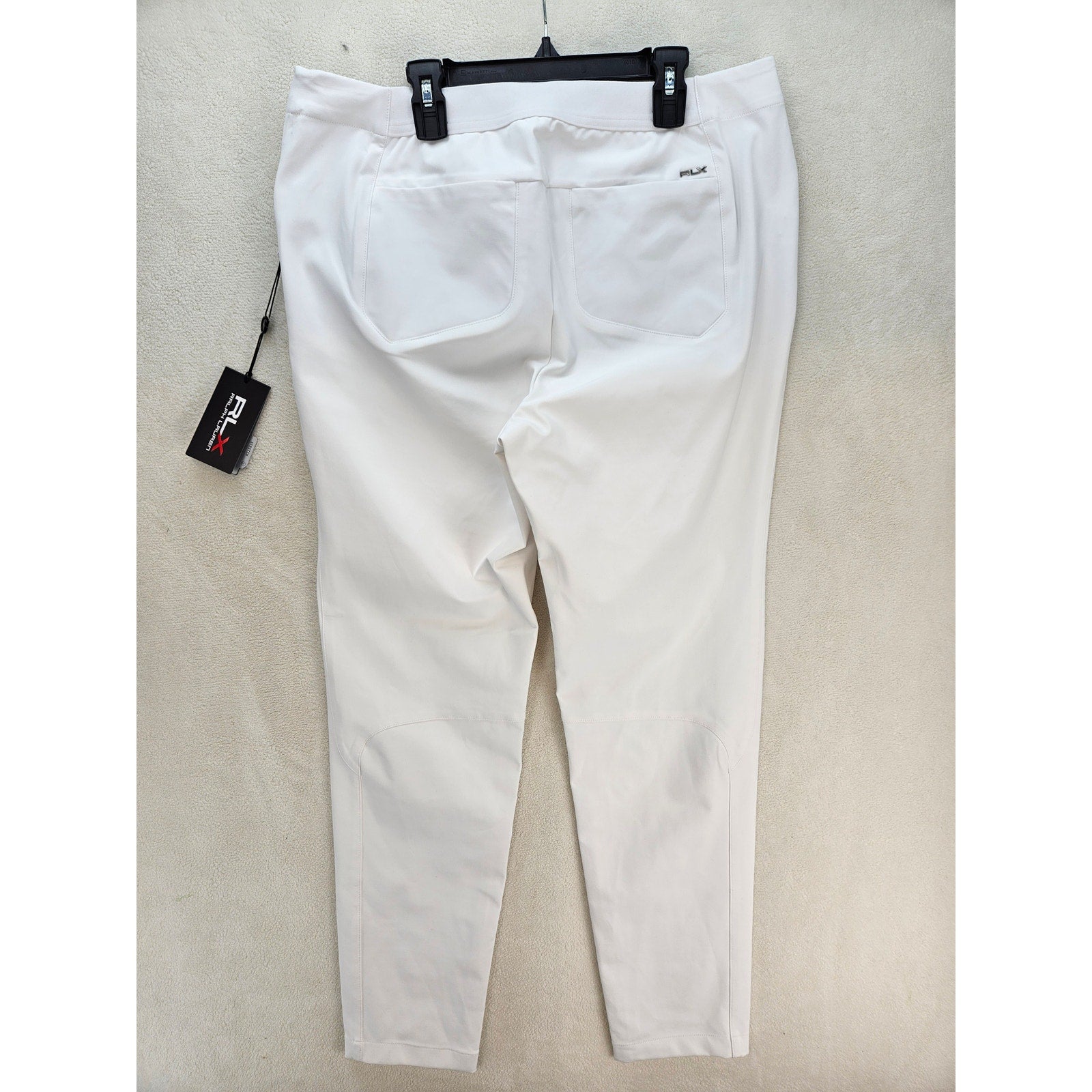 RLX RALPH LAUREN GOLF PANTS WOMEN'S 12 WHITE STRETCH MSRP $168 NWT