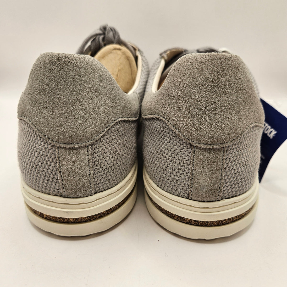 BIRKENSTOCK MEN'S 11 BEND LOW LIGHT GREY TEXTILE LOW TOP SNEAKER MADE IN GERMANY