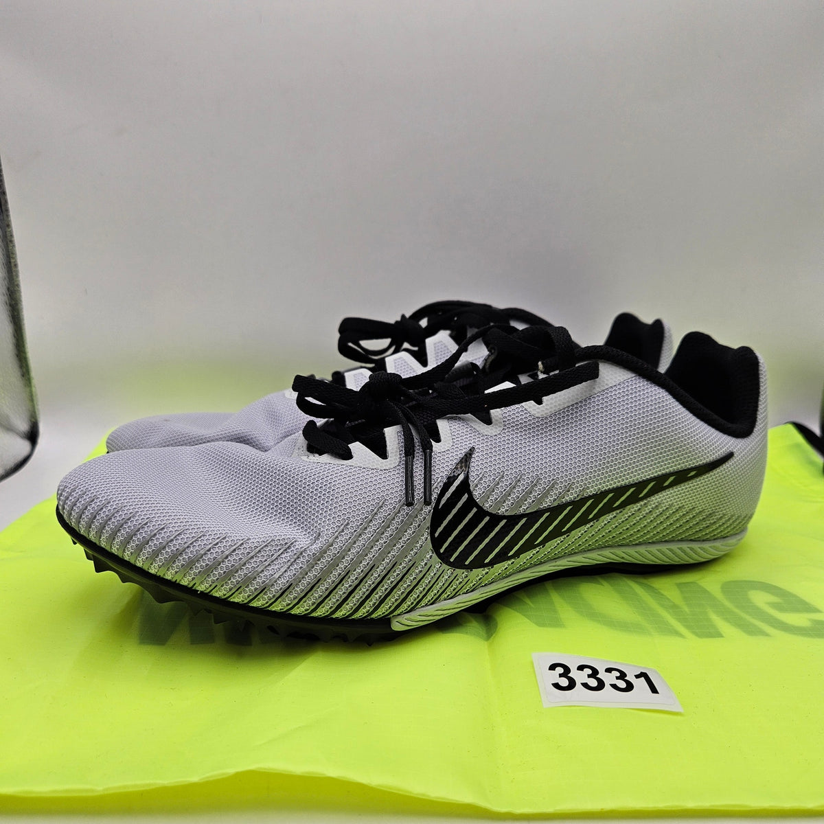 NIKE MEN'S 11.5 ZOOM RIVAL S 9 TRACK & FIELD SPRINT SPIKES GRY BLK AH1020-005