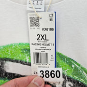 ADIDAS ORIGINALS MEN'S XXL RACING HELMET OVERSIZED VTG STYLE GRAPHIC TEE NWT