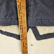 DICKIES WOMEN'S MEDIUM SHERPA LINED WOVEN DUCK JACKET DIESEL GRAY A85WPG75