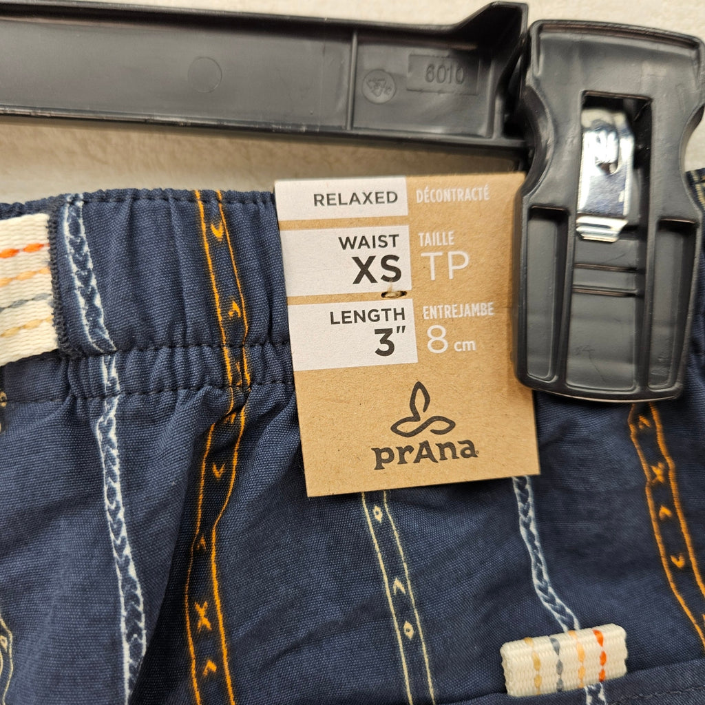 PRANA WOMEN'S SMALL INDIO HERITAGE SHORT CARGO STYLE STORMY NIGHT NWT