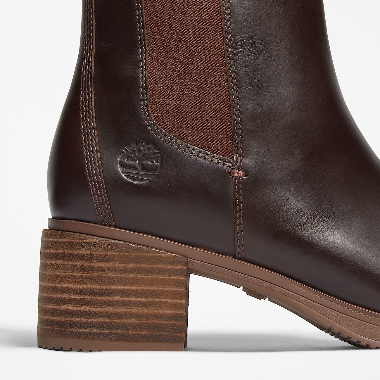 TIMBERLAND WOMEN'S 6.5 DALSTON VIBE MID CHELSEA BOOT CHESTNUT NIB
