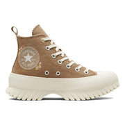 CONVERSE WOMEN'S 10 CHUCK TAYLOR ALL STAR LUGGED PLATFORM AUTUMN A05067C SAND