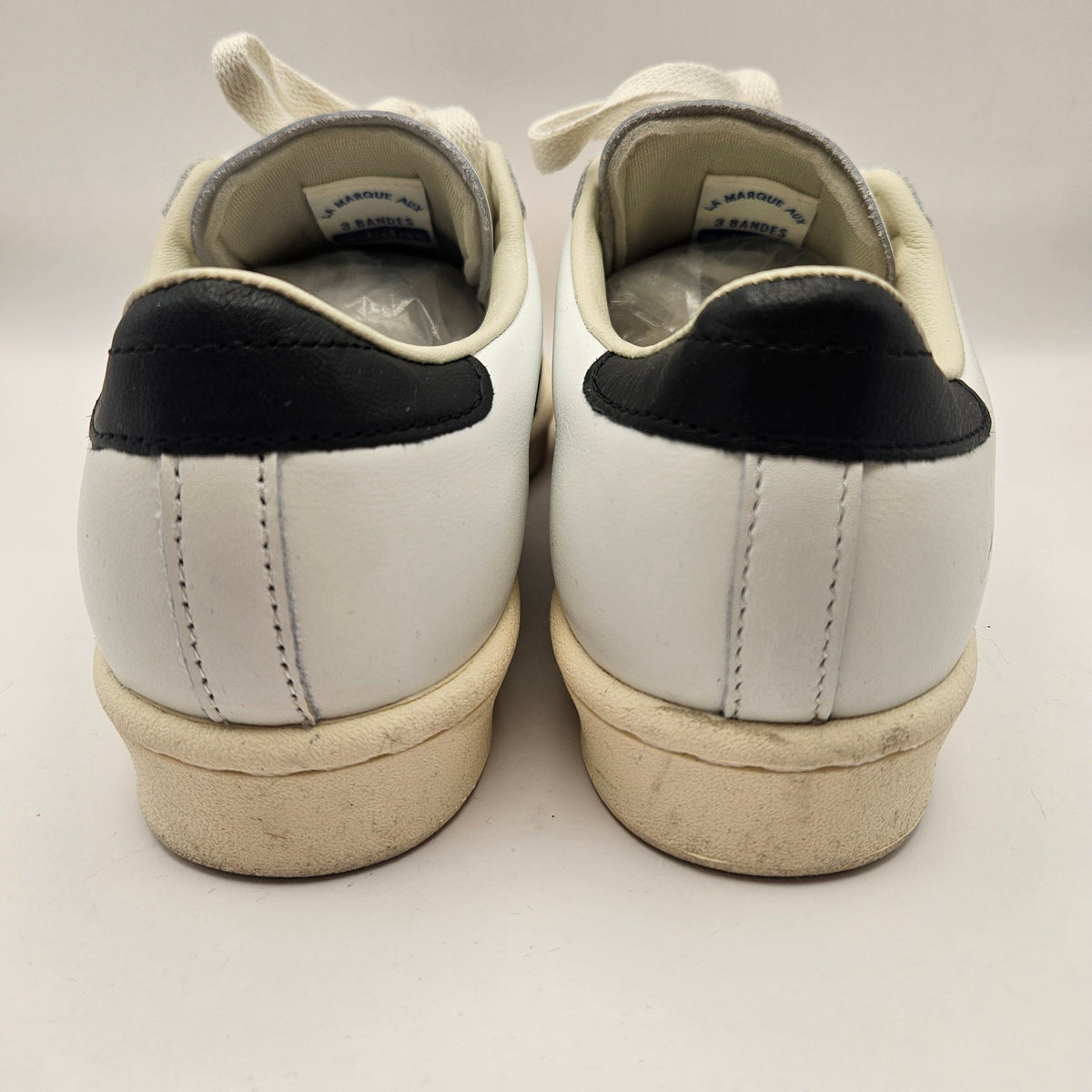 ADIDAS ORIGINAL MEN'S 6.5 VINTAGE SUPERSTAR WHITE BLACK CREAM JQ3254