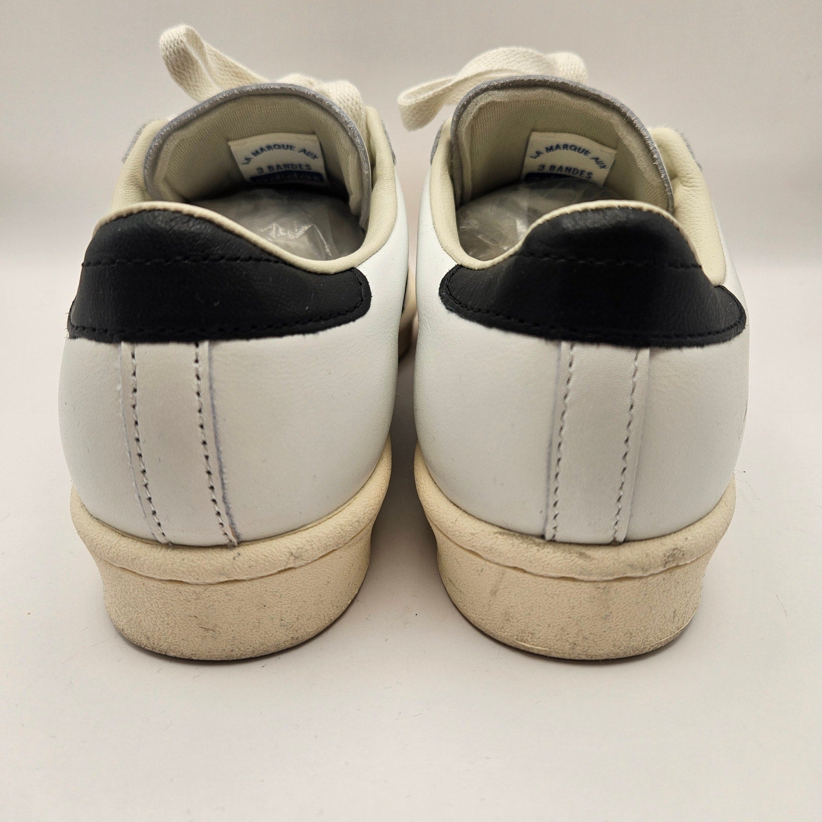 ADIDAS ORIGINAL MEN'S 6.5 VINTAGE SUPERSTAR WHITE BLACK CREAM JQ3254