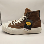 CONVERSE WOMEN'S 9.5 FIRST STRING BROWN VIBRAM ALL LEATHER CHUCK TAYLOR A17915C