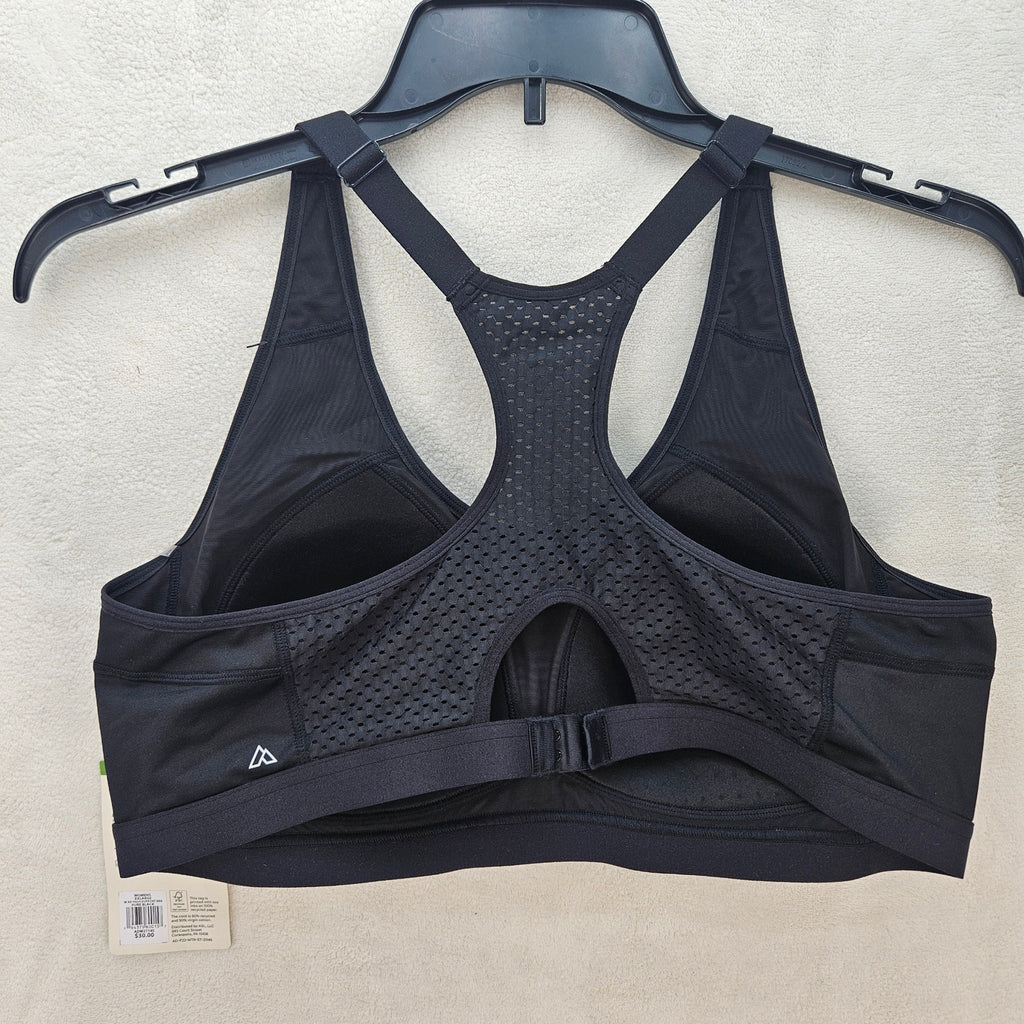 DSG WOMEN'S XXL AD HIGH SUPPORT BRA PURE BLACK ADW21145 NWT