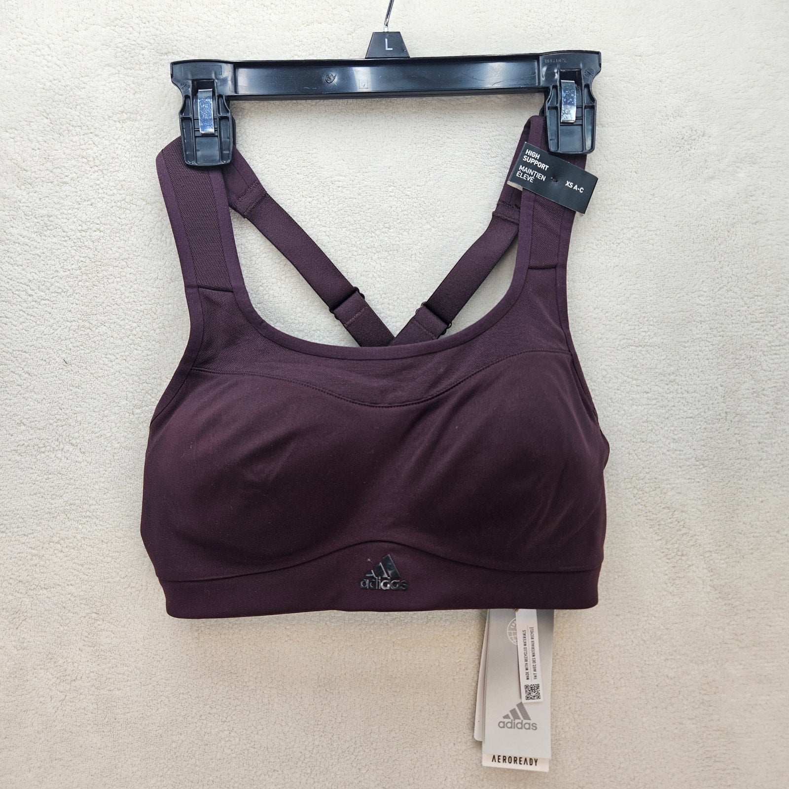 ADIDAS WOMEN'S XSAC TRAINING 208 TLRD IMPACT TRAINING HI SUPPORT BRA HL8675 NWT