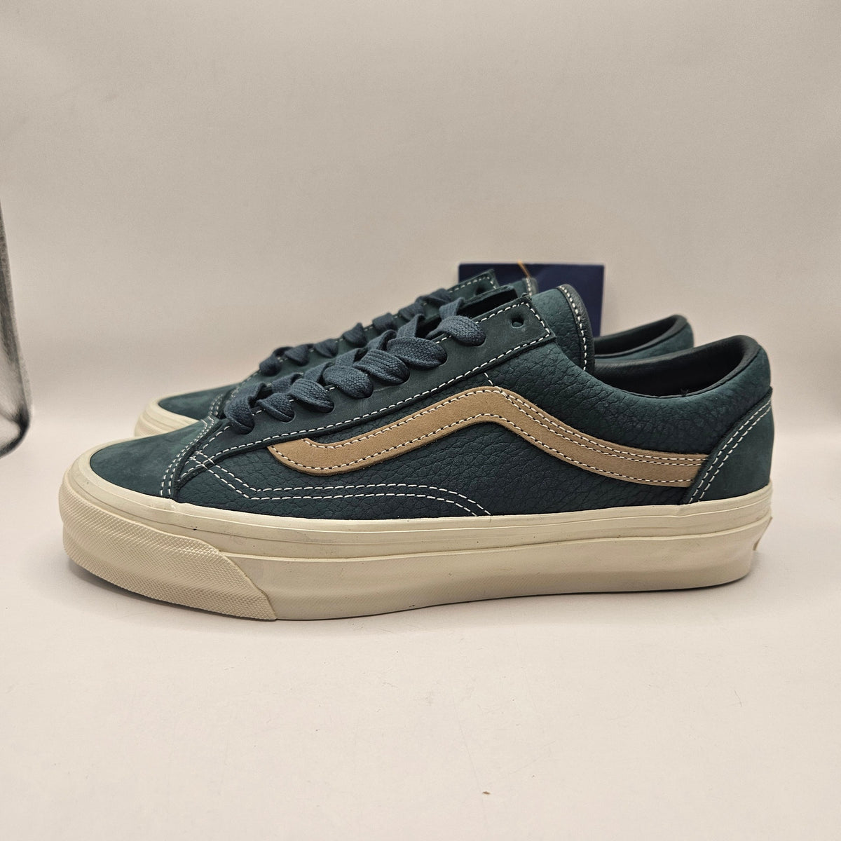 VANS MEN'S 7.5 PREMIUM OLD SKOOL LOW TOP SKATEBOARD SHOES BLUE VN000D9RBLU