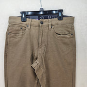 JACHS NEW YORK MEN'S 30X34 TAN MIDE WEIGHT 5 POCKET STRETCH PANT NWT