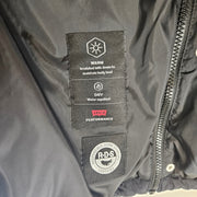 LEVI'S MEN'S XXL BLACK ROCKRIDGE PUFFER VEST DOWN FULL ZIP UP NWT