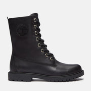 TIMBERLAND WOMEN'S 7 PREMIUM 8 INCH LACE WP BLACK FULL GRAIN BOOT TB0A43MXW02
