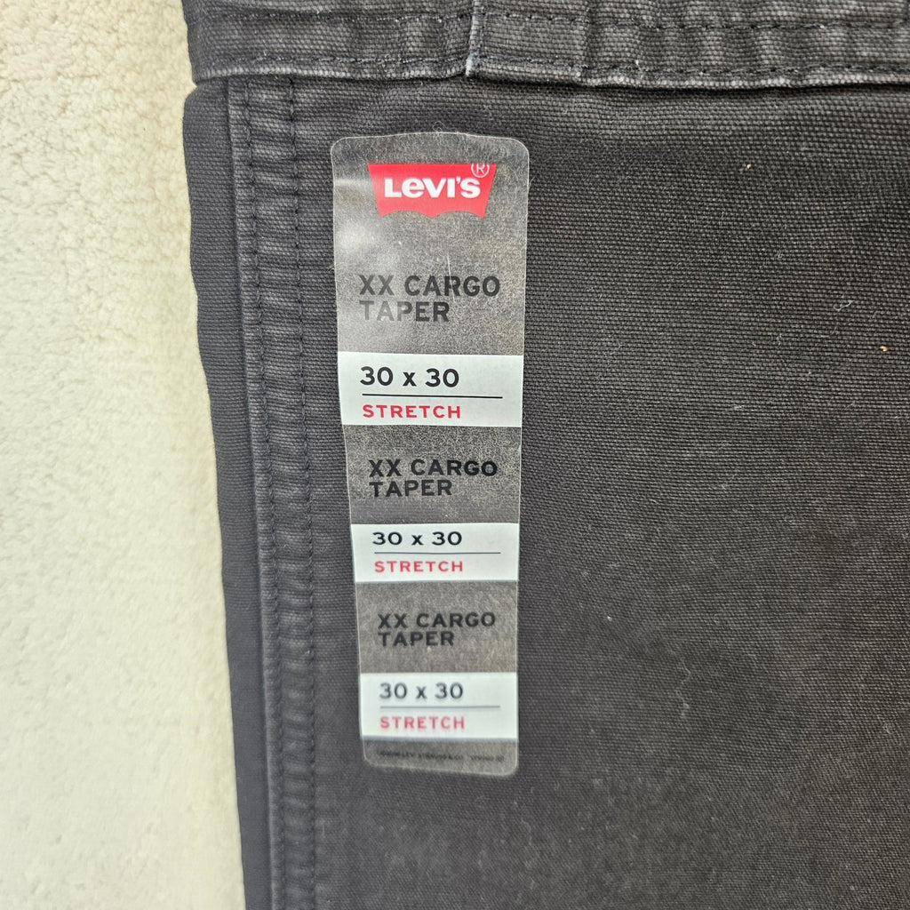 LEVI'S MEN'S 30X30 XX CARGO PANTS TAPER BLACK NWT