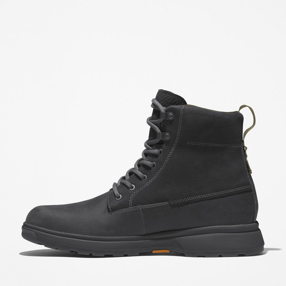 TIMBERLAND MEN'S 13 ATWELLS AVE ANKLE BOOT JET BLACK NUBUCK NIB