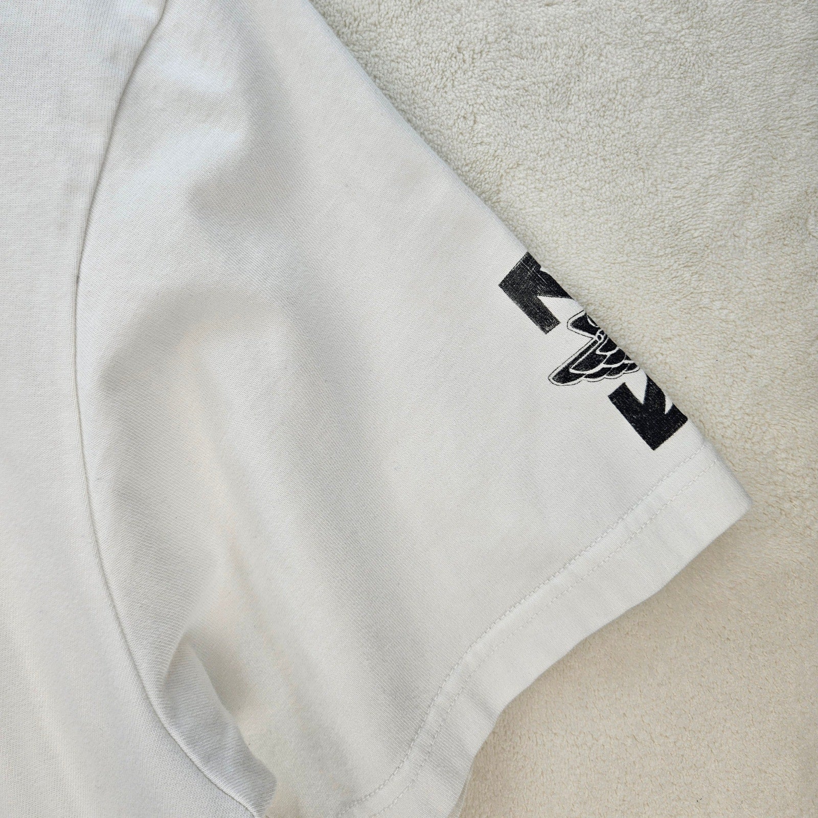 NIKE AIR JORDAN X OFF WHITE MEN'S XL COLLABORATION TSHIRT WHITE HOOP HEROES