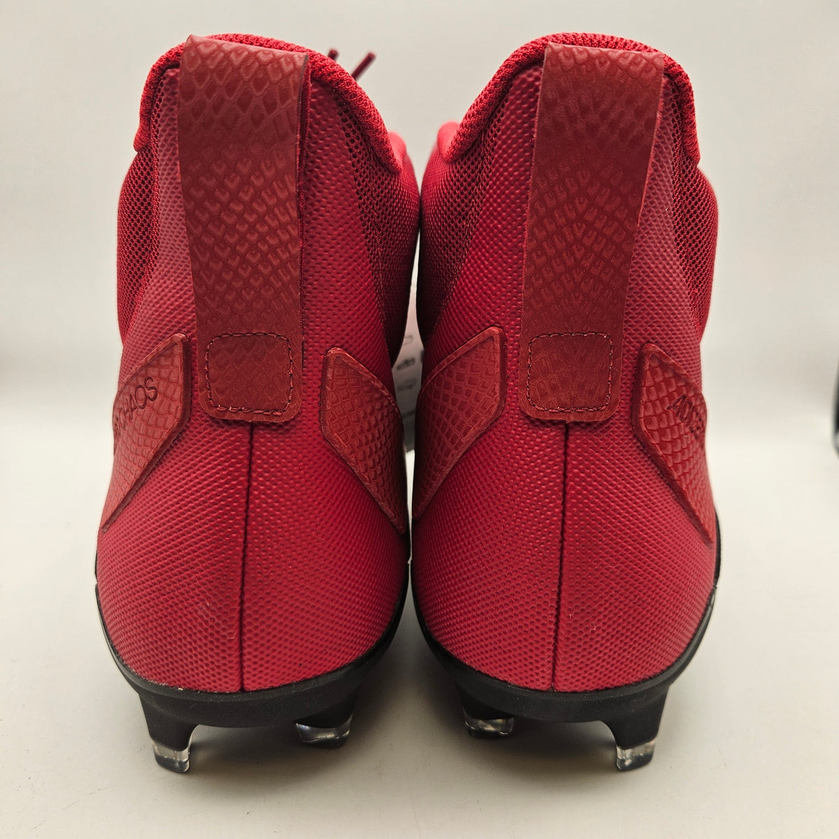 ADIDAS MEN'S 9 ADIZERO CHAOS RED BLACK FOOTBALL CLEATS NWOB IE3999