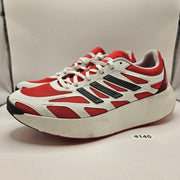 ADIDAS MEN'S 12 ADIZERO ARUKU WHITE PURE RUBY RED RUNNING SHOES NWOB JI0308