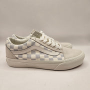 VANS WOMEN'S 6 OLD SKOOL CHECKERBOARD GRAY WHITE NWOB