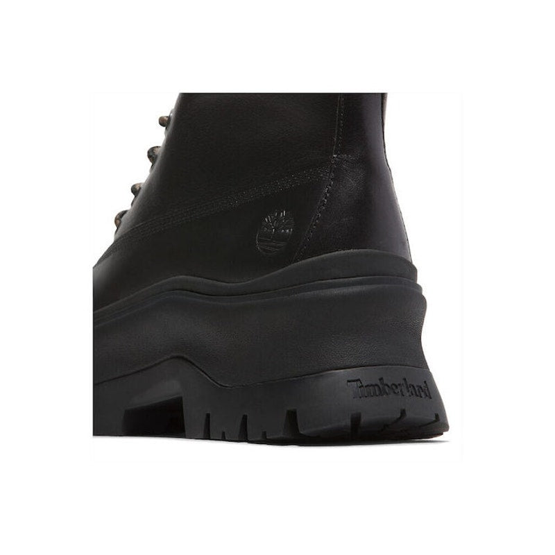 TIMBERLAND WOMEN'S 8 ROXIE LANE LACE UP BOOT BLACK FULL GRAIN NIB