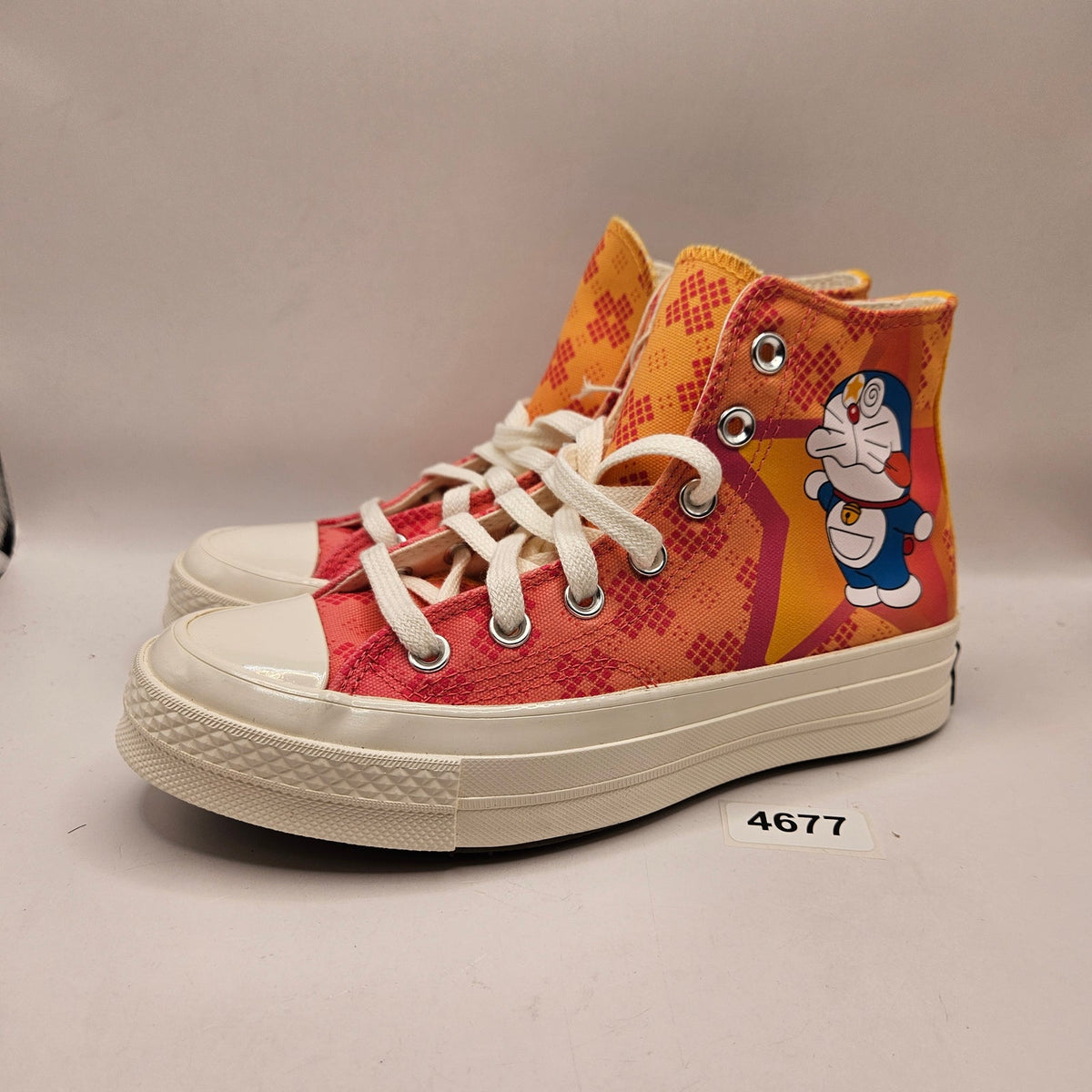 CONVERSE WOMEN'S 7 CHUCK 70 HIGH DORAEMON PINK A15790C CANVAS SNEAKER