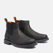 TIMBERLAND MEN'S 10.5 REDWOOD FALLS CHEASEA BOOT BLACK TBA0A44NU105