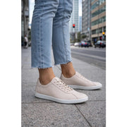 ECCO WOMEN'S 41 TRAVEL WITH LACE UP GRAVEL GREY WHITE SNEAKER NIB