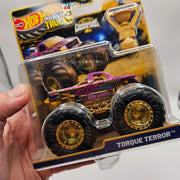 HOT WHEEL MONSTER TRUCKS TROPHY CHAMPION GOLD SERIES LOT OF 3 PIRAN BITE TORQUE