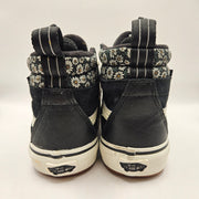 VANS WOMEN'S 6.5 SK8-HI MTE 2 WINTERIZED HIKING OUTDOOR BLK WHT FLORAL NWOB