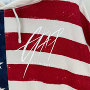 GAP x BALMAIN American Flag Hoodie Terry Cloth Size XL