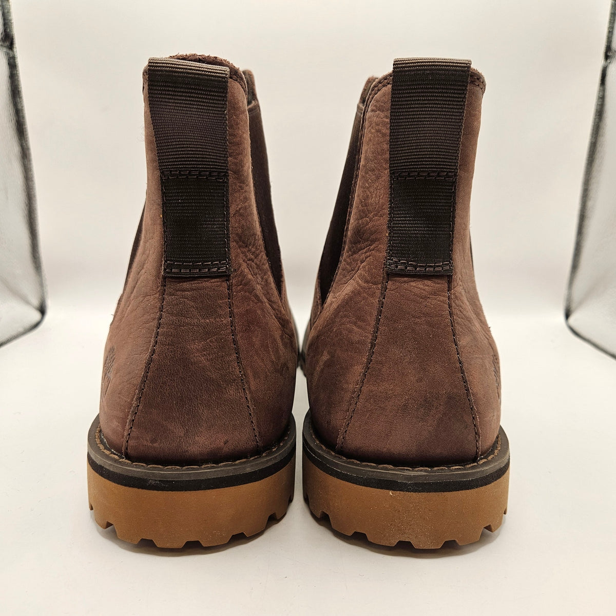 TIMBERLAND MEN'S 13 ATTLEBORO CHELSEA DARK BROWN LEATHER BOOT