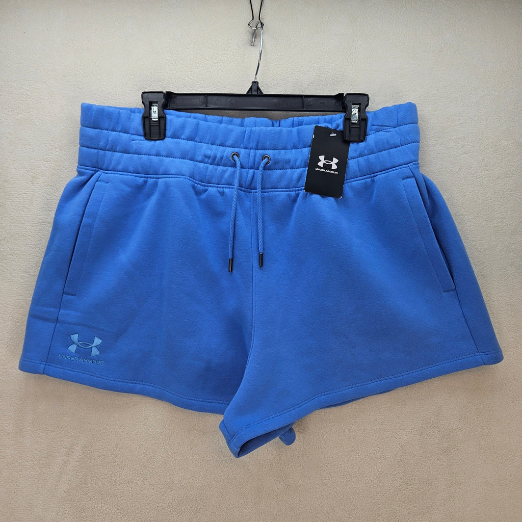 UNDER ARMOUR WOMEN'S XL ROYAL BLUE PLAYBACK FLEECE SHORTS NWT