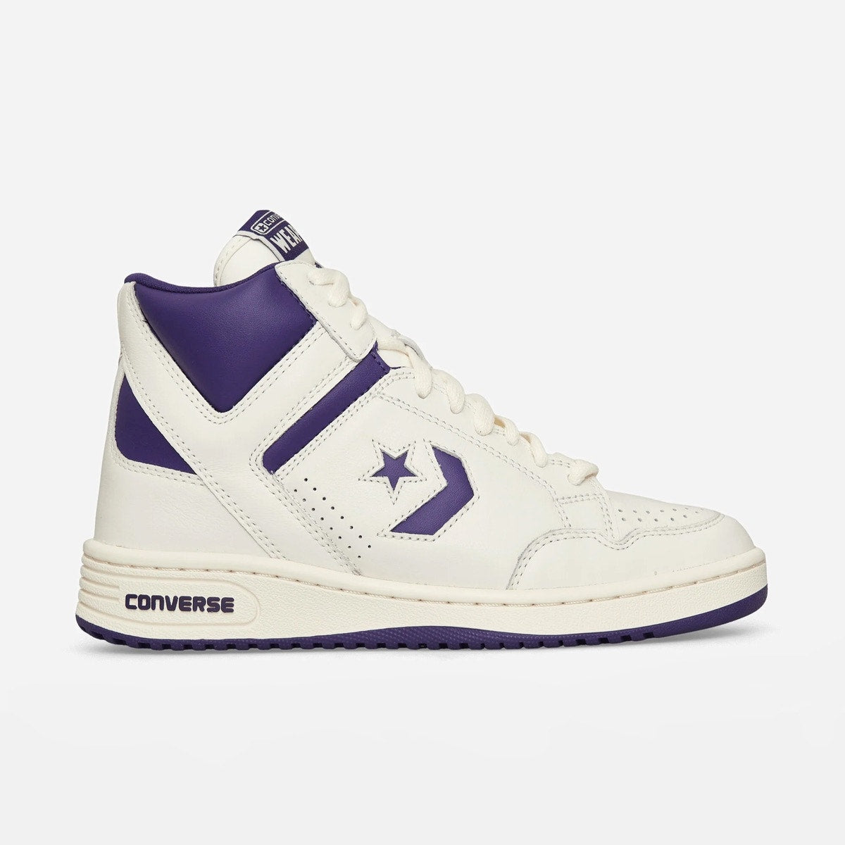CONVERSE WEAPON MEN'S 11.5 MID LEATHER MAGIC JOHNSON LA LAKERS NWOB A11211C
