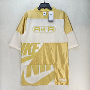 NIKE WOMEN'S SMALL AIR FOOTBALL JERSEY DRESS GOLDEN WHITE FN2253-700 NWT