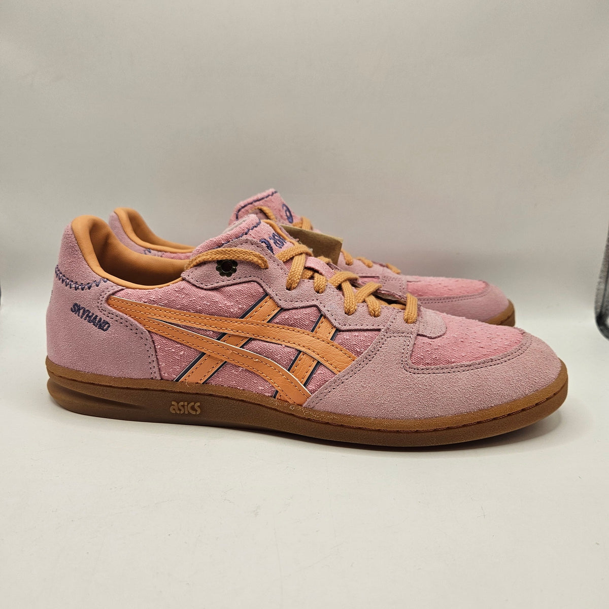 ASICS MEN'S 8 SKYHAND OG SKATEBOARD SHOES TERRACOTTA CONEFLOWER 1203A767700 NWOB