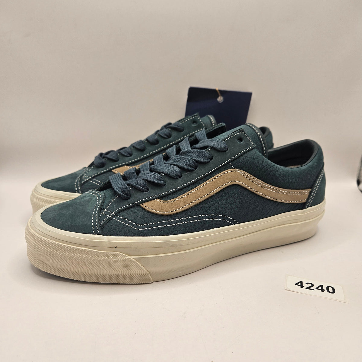 VANS MEN'S 7.5 PREMIUM OLD SKOOL LOW TOP SKATEBOARD SHOES BLUE VN000D9RBLU