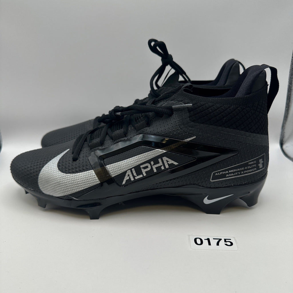 NIKE Men's 10.5 Alpha Elite 4 Menace Football Cleats FD7036-002