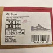 VANS WOMEN'S 8 OLD SKOOL COZY HUG DRIZZLE MARSHMALLOW NWOB