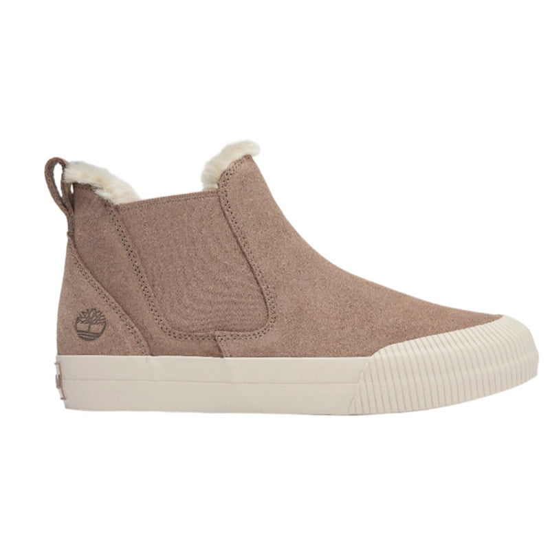 TIMBERLAND WOMEN'S 5.5 SKYLA BAY 2.0 MID WARM LINED SNEAKER TAUPE SUEDE NIB