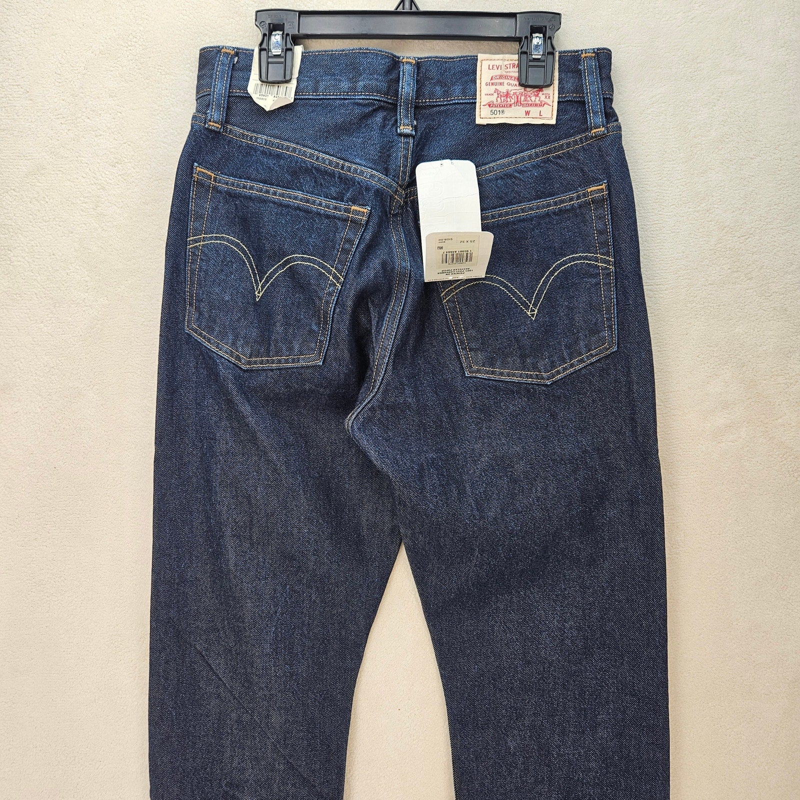 LEVI'S CIRCULAR 501 WOMEN'S 25X32 ORIGINAL FIT JEANS FIRST DARK WASH NWT