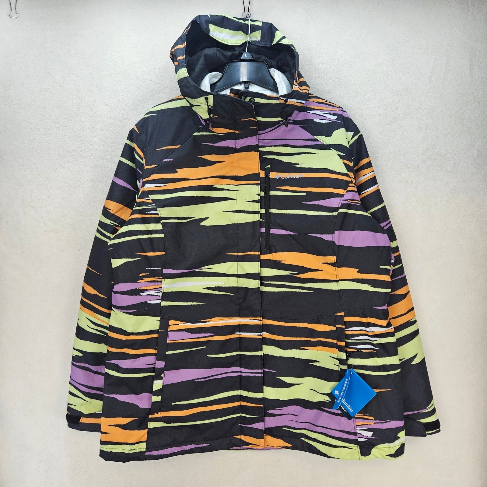 COLUMBIA WOMEN'S XXL NORDIC POINT FS PRINTED INTERCHANGE JACKET OMNI HEAT