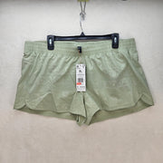 ADIDAS WOMEN'S MEDIUM PACER WOVEN DEBOSS TRAINING/RUNNING SHORTS LIME HK7544 NWT