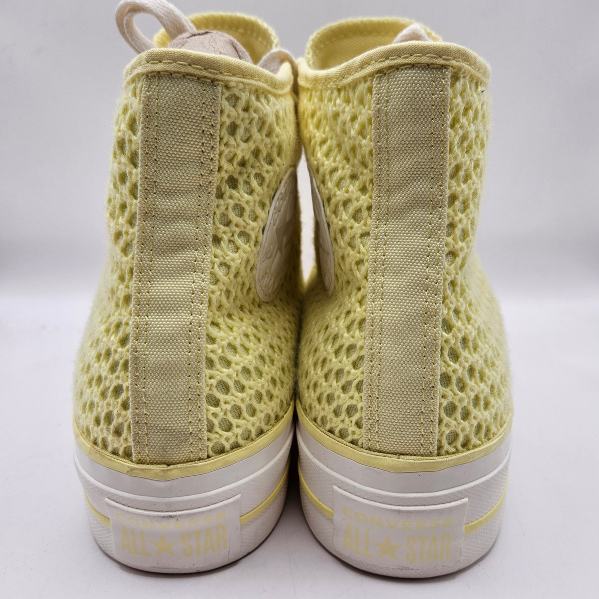 CONVERSE WOMEN'S 8.5 CHUCK TAYLOR ALL STAR LIFT HI PLATFORM LEMON SLUSHY A14967C