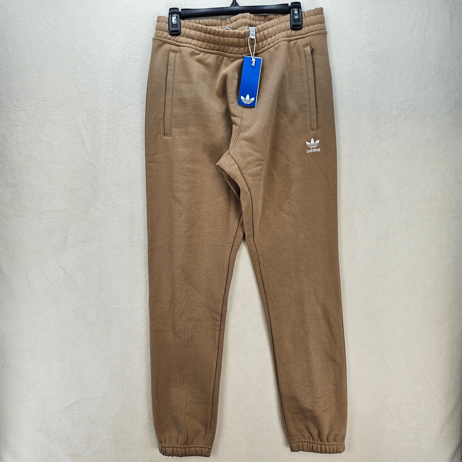 ADIDAS ORIGINALS MEN'S MEDIUM KHAKI SWEATPANTS JW3614 NWT