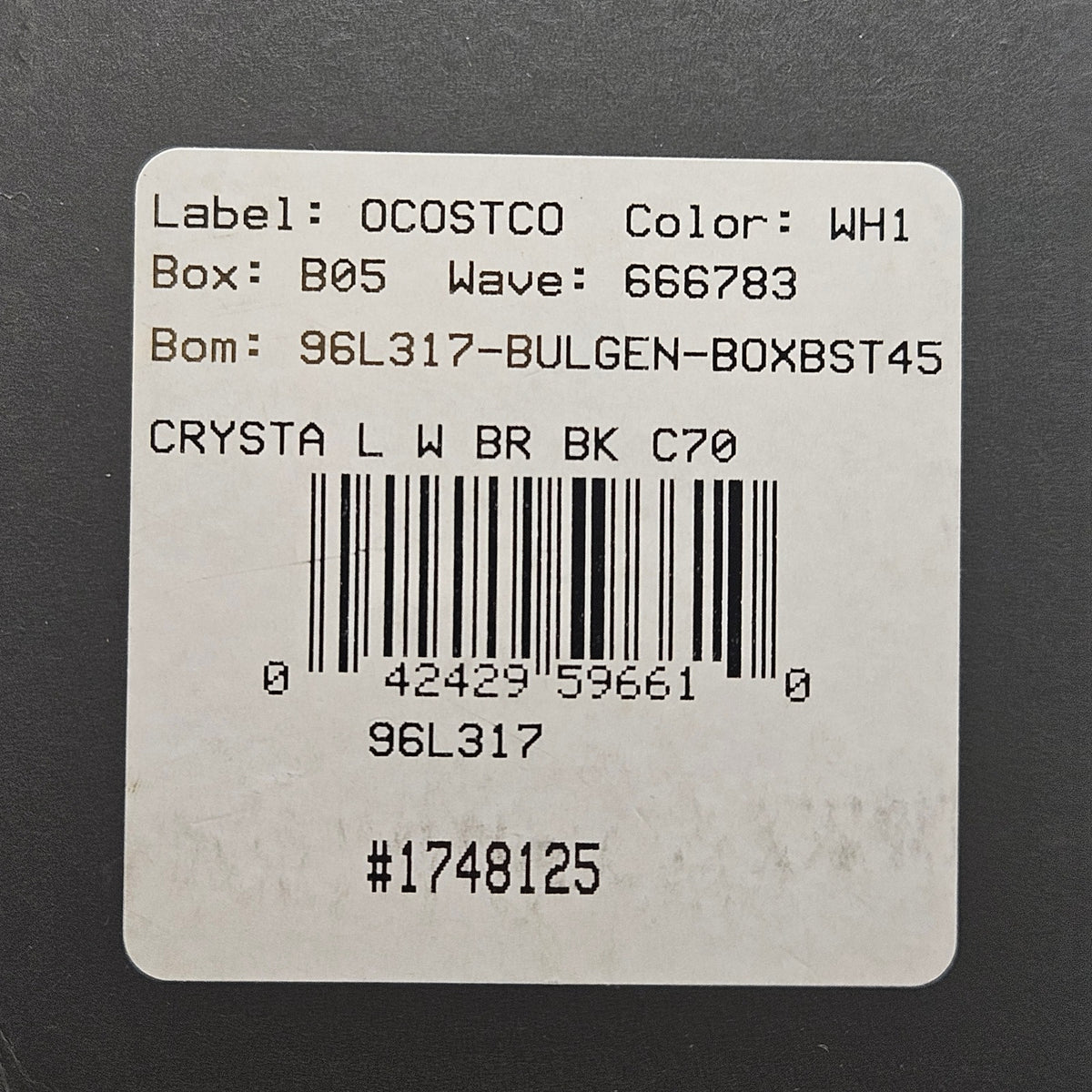 BULOVA WOMEN'S CLASSIC CRYSTAL STAINLESS STEEL QUARTZ WATCH 96L317