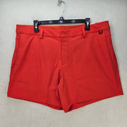 NIKE MEN'S 38 GOLF DRI-FIT ADV TOUR PERFORMANCE SHORTS ORANGE RED STRETCH NWT