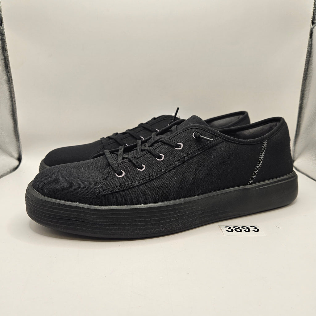 HEY DUDE MEN'S 13 CODY CANVAS BLACK/BLACK NWT 41291-060