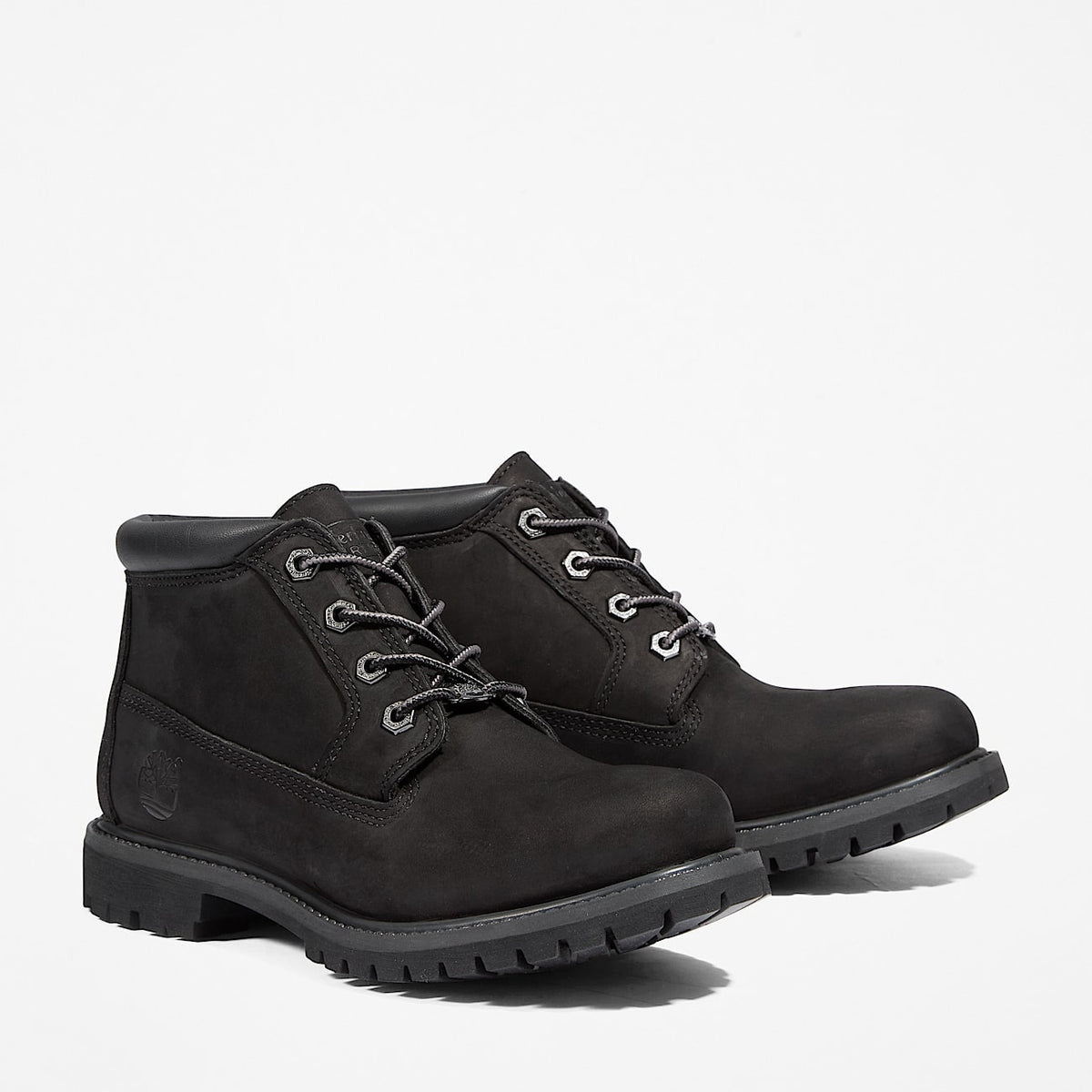 TIMBERLAND WOMEN'S 8.5 NELLIE WP CHUKKA BOOT BLACK NUBUCK NIB