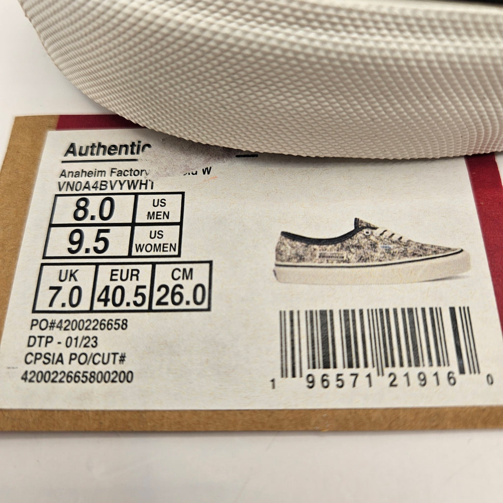VANS M8/W9.5 ANAHEIM FACTORY AUTHENTIC 44 DX NWOB