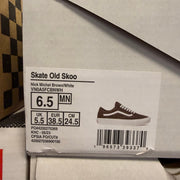 VANS X NICK MICHEL MEN'S 6.5 SKATE OLD SKOOL BROWN NIB